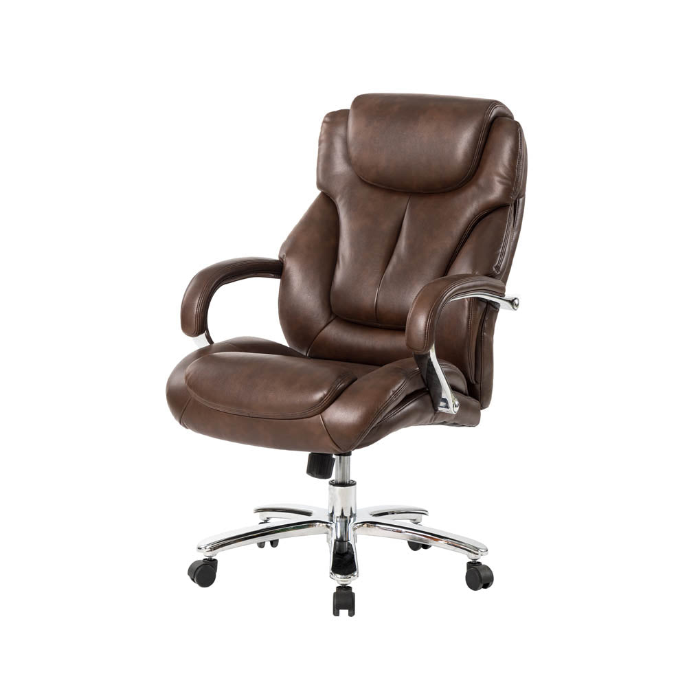 La-Z-Boy Big & Tall Executive Chair Coffee Brown Bonded Leather